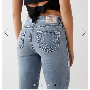 HALLE SUPER T SUPER SKINNY JEAN by True Religion, Size 25